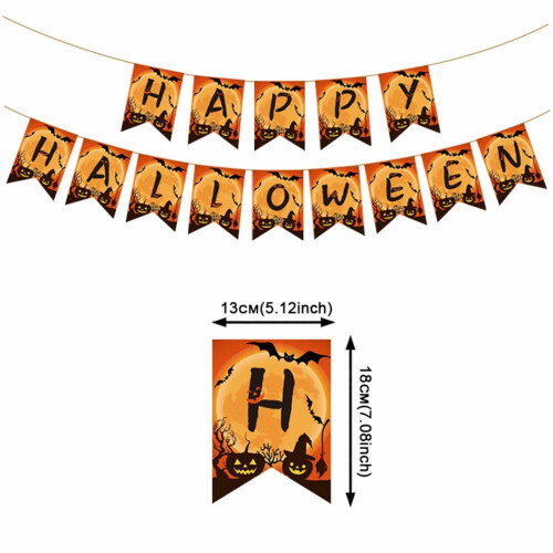 Διακόσμηση γιρλάντας για το Halloween με πανό 10 πόδια 2