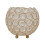 Decorative candle holder with inlaid rhinestones 2