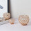 Decorative candle holder with inlaid rhinestones 7