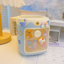Pig-shaped pen holder for office and study, desktop storage