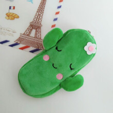 Stationery Bag Fruit Print Soft Plush 1 Pack