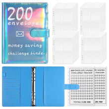Liquidação! Caderno de Poupança Giyblacko com Envelopes para Desafios de Poupança
