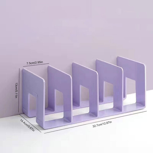 Acryl bureau-organizer met 4 vakken 2