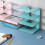 Acryl bureau-organizer met 4 vakken 4