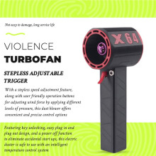 X64 Upgrade Turbofan Air Blower Ad Alta Potenza, Motore Brushless da 64 Mm, 11 Pale, Potente Turbofan Air Duster B Spina US