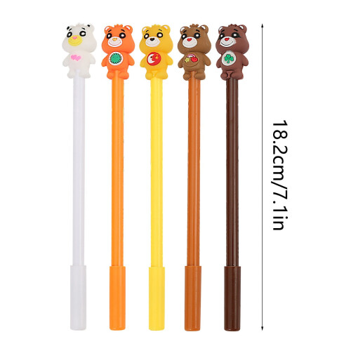 Christmas Bear Gel Pen Set 5 Pieces 5ml 2