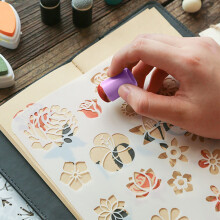 Giyblacko sponge finger painting kit for office craft and