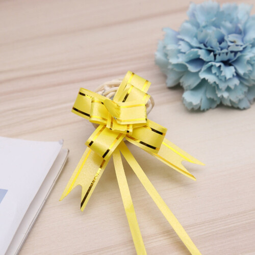 Christmas ornament pull bow ribbons 100 pcs