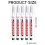 Deep Hole Marker Pen Set 20mm Long Head 5pc 5