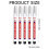 Deep Hole Marker Pen Set 20mm Long Head 5pc 6