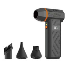Compressed Air Duster,180000RPM Electric Air Duster with LED Display Cordless Air Blower for Keyboard/Car/Home Cleaning