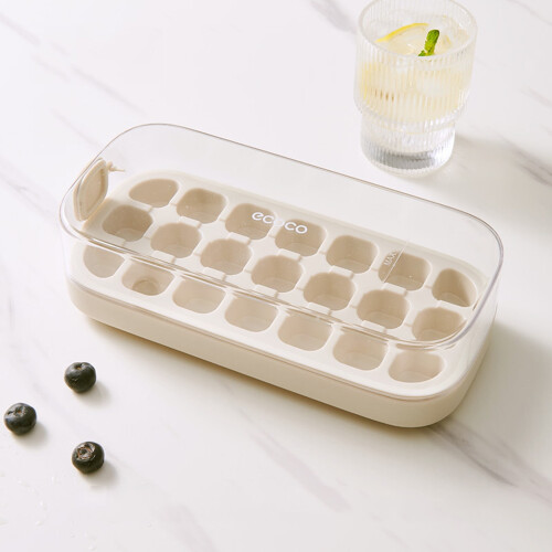 Ice lattice mold container for making and storing ice blocks