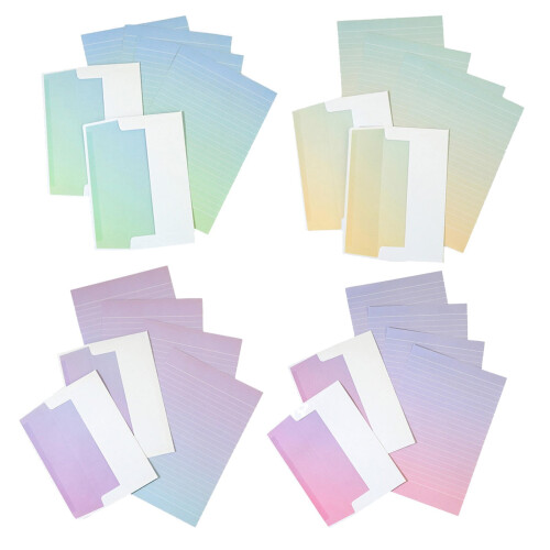 Stationery Paper Set with Envelopes 6 pcs Morandi Gradient 1