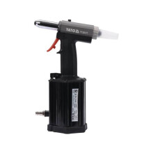 Alicate de rebite - YATO - Modelo padrão - 3 cabeçotes intercambiáveis - Preto - Uso profissional