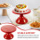 Cake Display Stand Cupcake Risers Red 1 Piece 3