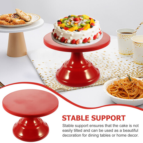 Cake Display Stand Cupcake Risers Red 1 Piece 2