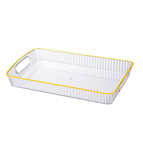 Serving Tray with Handles Transparent 12x8 inch