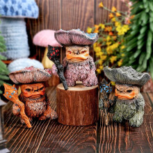 Ugly Monster Shaman Resin Statue Outdoor Garden Decor