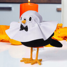 Halloween bird decoration ghost theme desktop display