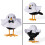 Halloween bird decoration ghost theme desktop display 2