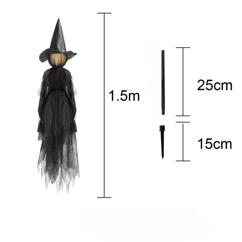 Halloweendekoration Häxfigur Inomhus Utomhus1 st 2
