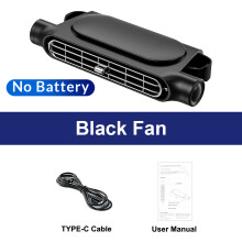 (Black Fan) Car Seat Cooling Fan 3 Speed Adjustable 5V USB Car Headrest Cooling Air Fan Car Seat Fan for Front Rear Car Interior Accessories