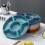 Candy Plate Round Food-Grade PP 5-Compartment Serving Tray 8
