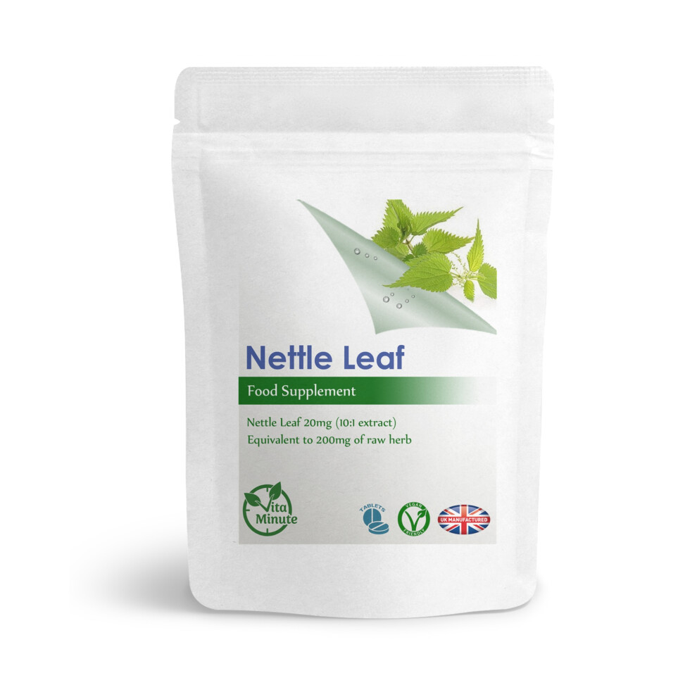 Vitaminute Nettle Leaf 200Mg - 120 Tablets - Prostate, Arthritis, Allergy Uk (V)