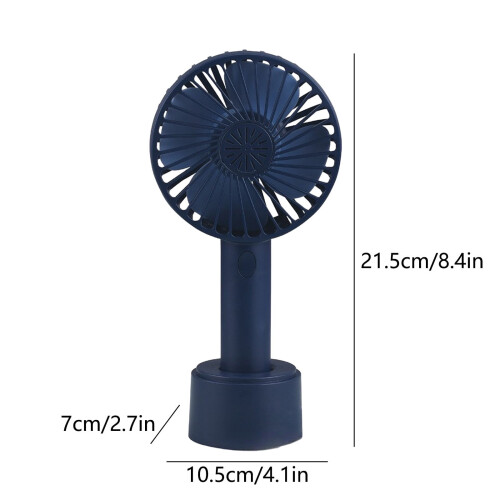 Mini ventilateur portable rechargeable par USB, 3 vitesses 2