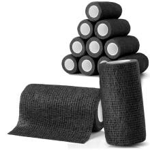 Self-Adhesive Bandage - 12 Bandages Rolls (10 cm X 4.5 M) - Plaster Roll Bandage Material - Elastic Bandage