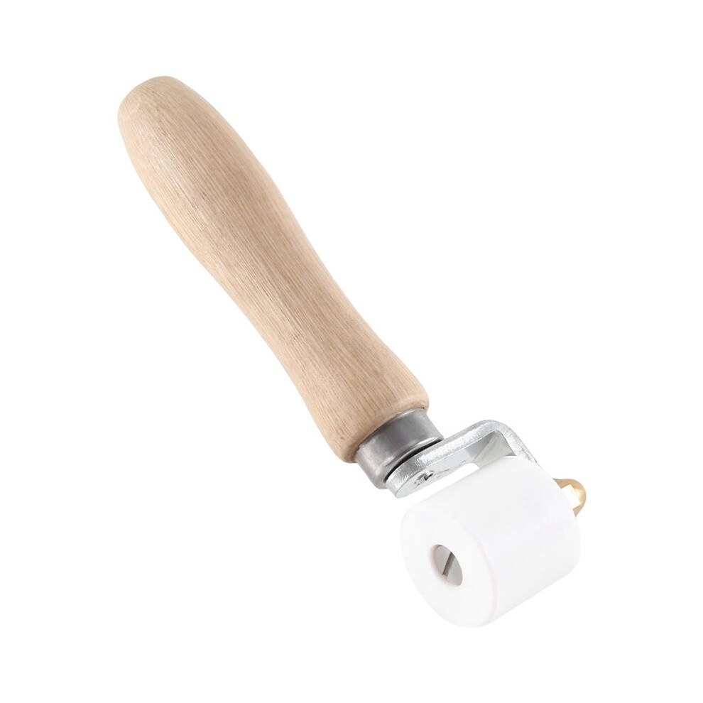 Heavy Duty 28Mm White Ptfe Seam Roller For Pvc / Epdm Roofing Vinyl Decking Membrane And Banner Welding 4712731609945