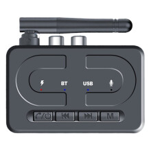 New 6.0 Receiver for Car USB Flash Drive, Audio Player, for AUX Call, RCA Wireless Audio Adapter