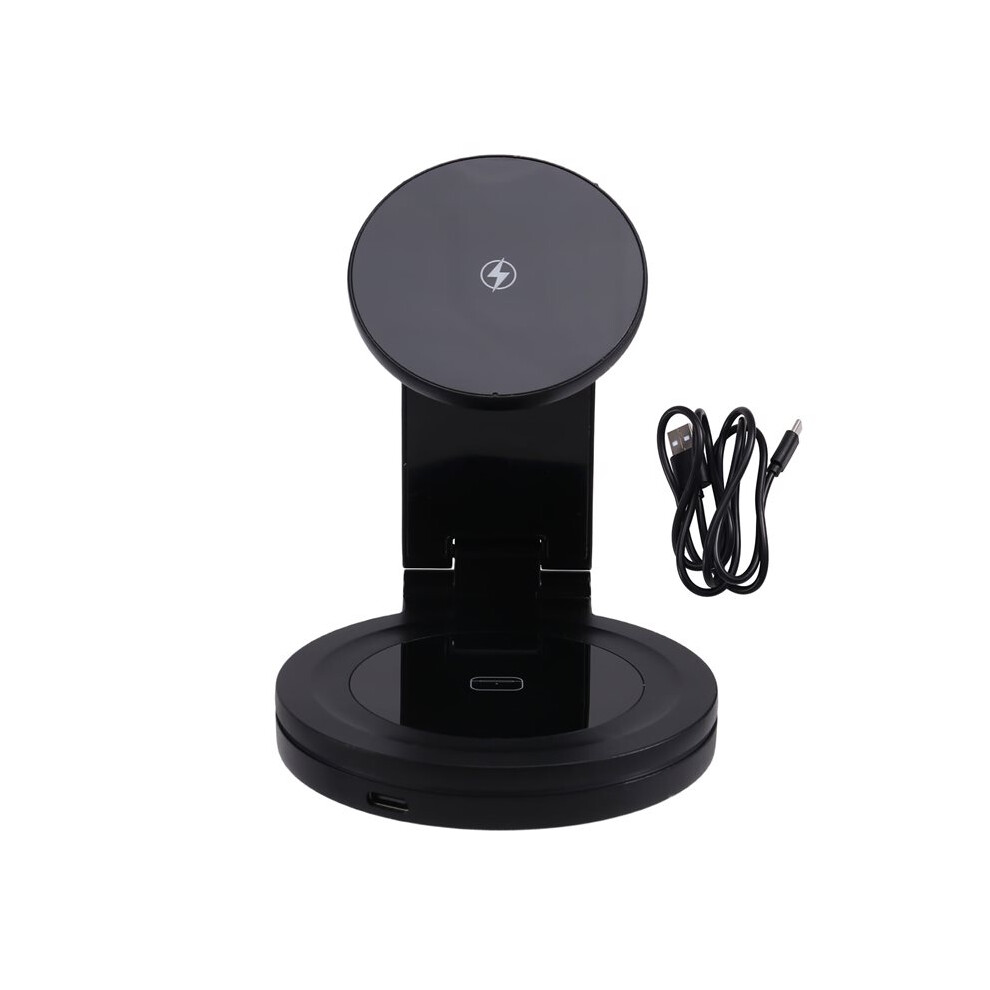 Foldable 3In1 Magnetic Wireless Charger,360Âº Rotatable Charging Station,15W For 12-17,For Watch,For Airpods 4713032595302