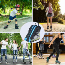 Skate Bag Roller Skate Bag, Skate Bag Fits Quad Skates, Inline Skates and Most Roller Skate Accessories