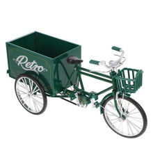 Tricycle Finger Bikes Shelf Accessories Decor Bicycle Model Tricycle Model Statue Miniature Tricycle Model Bike