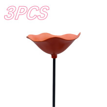 (3PCS Orange) [Metal Butterfly Feeders] 3 Pieces Metal Butterfly Bee Feeders | Vibrant Garden Art, Durable Outdoor Decoration, Perfect Gift For
