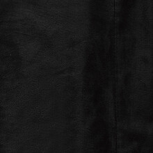 (BLACK, 90X90) THICK VELVET CURTAINS PAIR OF EYELET RING TOP SOFT