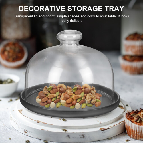 Ceramic dessert plate with lid 1 piece 1
