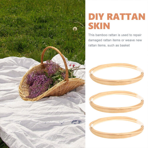 Bamboo woven strips for crafts 2 bundles 1