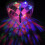 Ampoule LED RGB E27 3W rotative pour projecteur de scène 3
