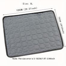 (C, XL) Cooling Mat for Dogs And Cats: Breathable, Washable Pet Bed with Polyester Fiber Filling, Ideal for Summer, Car Seat And Small