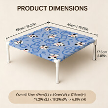 (48.5*16.5cm) Detachable And Washable Pet Travel Bed, Vivid Cute Little Cow Summer Breathable Winter Insulating, Suitable For Medium, Small Cat