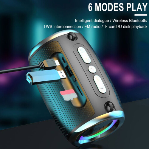 Portable Bluetooth Car Subwoofer Speaker High Sound Quality 2