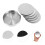 Stainless Steel Coaster Set with Holder 4