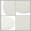 Ceramic coaster set white anti-slip 2 pcs 5