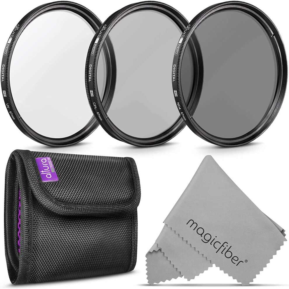 67Mm Lens Filter Kit With Nd Cpl Uv Filters 9336866913231