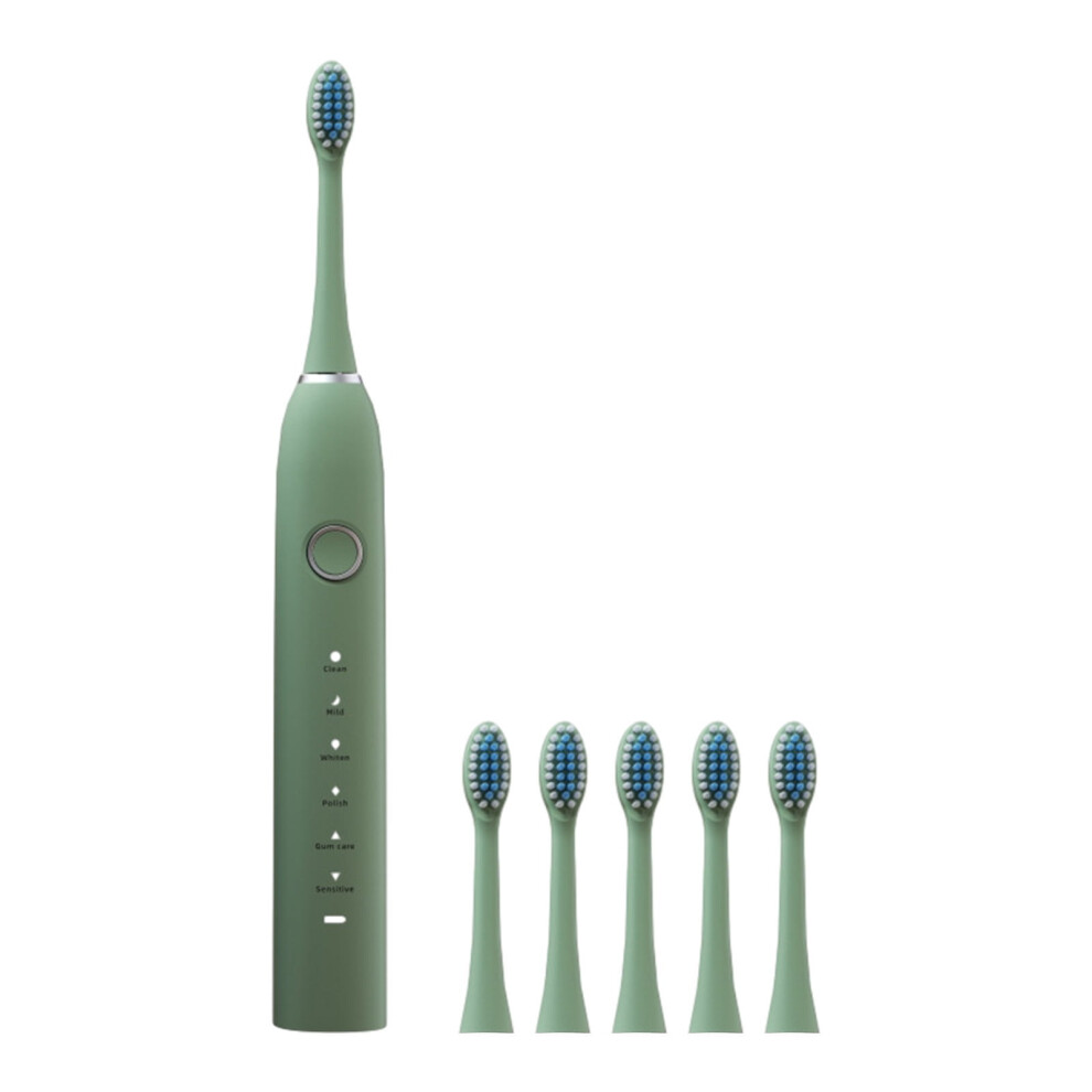 Zeceouar Electric Toothbrush with 6 Brush Heads and 6 Modes