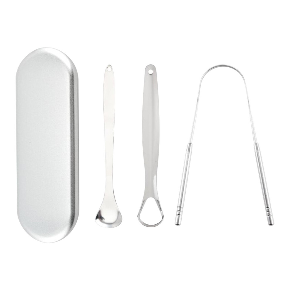 Stainless Steel Tongue Scraper Oral Care Tool 1 Pack