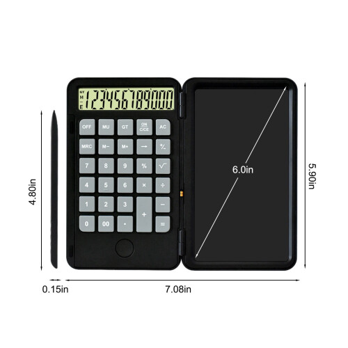 Calculadora solar com bloco de notas e visor de 12 dígitos 2