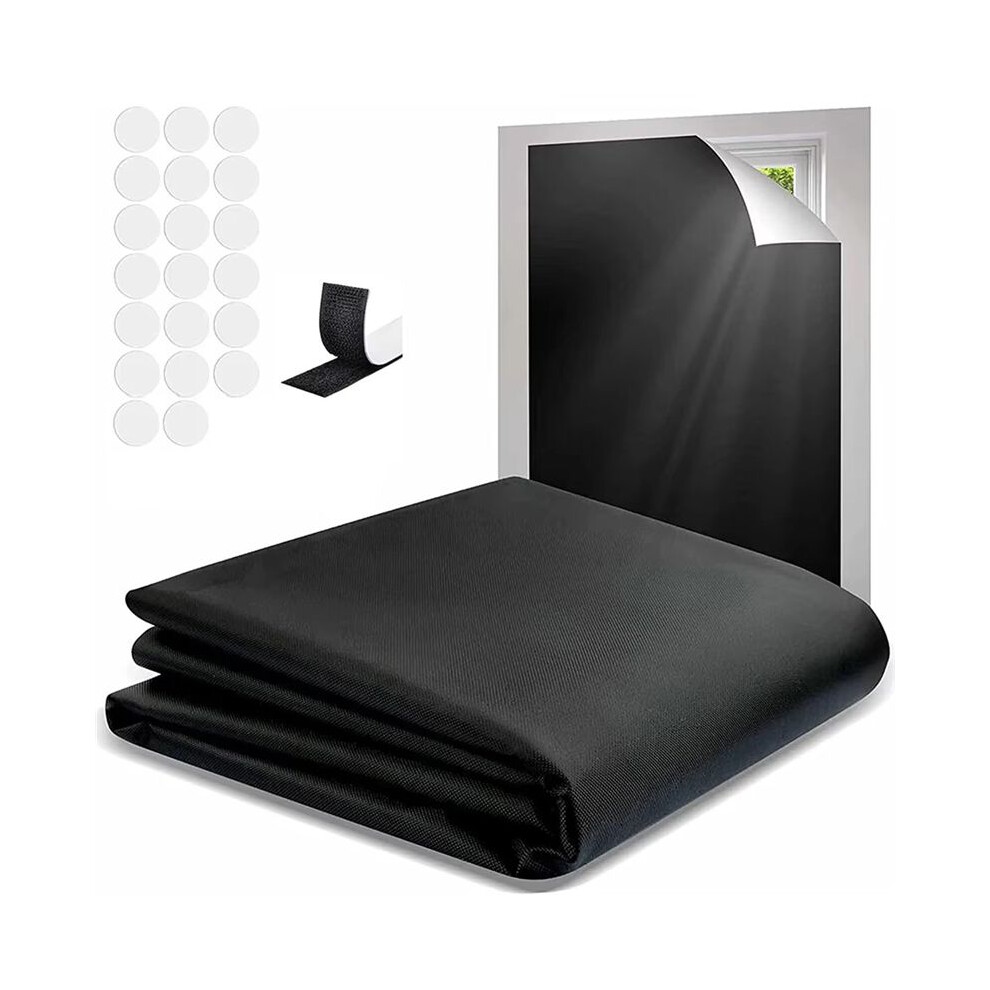 Portable Blackout Shades Film No Drill Travel Blackout Blinds Sunblock Window Cover Blackout Curtains 145 X 300Cm 4711371811183